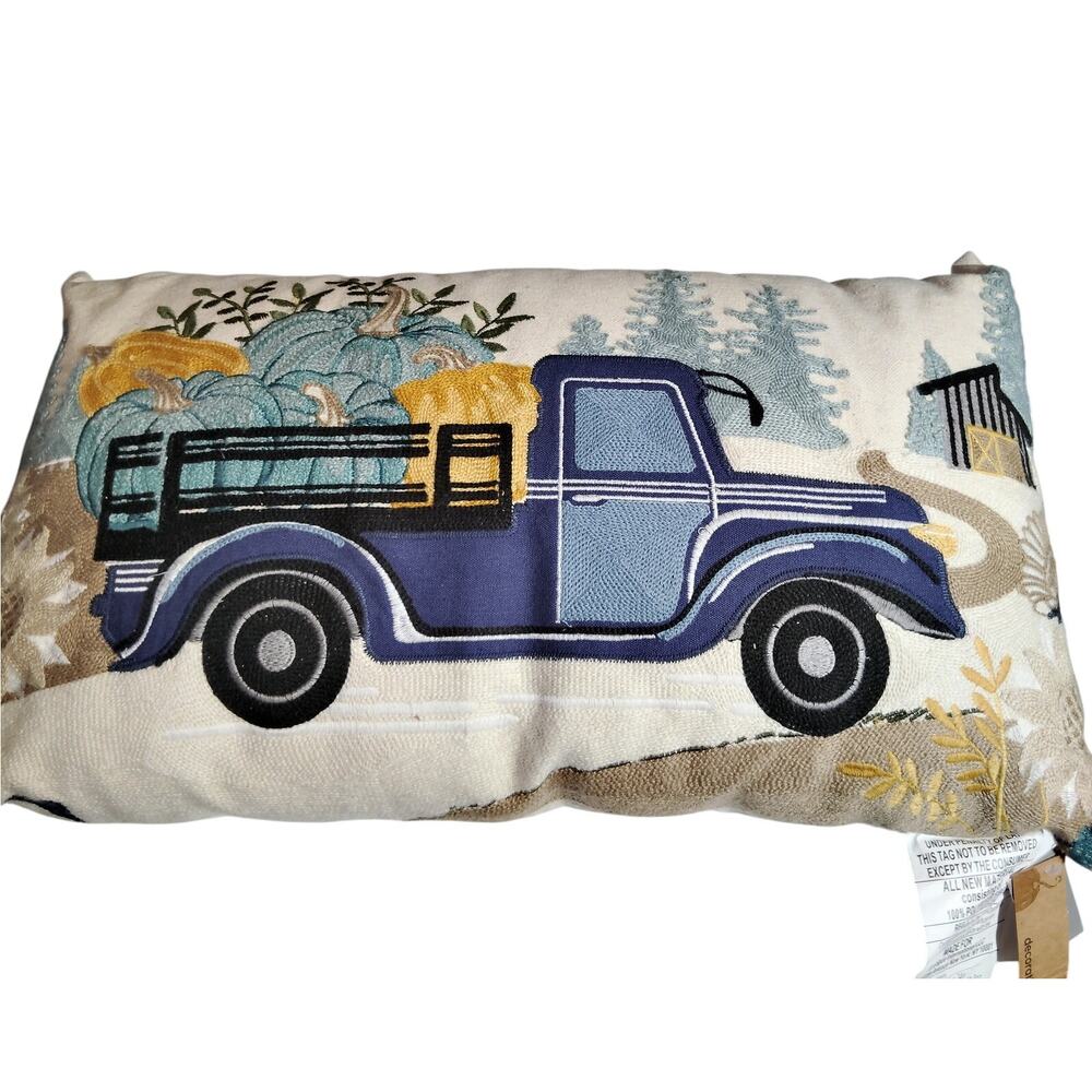 Fall Truck Lumbar Throw Pillow – 12 x 19 in – Nordstrom Rack